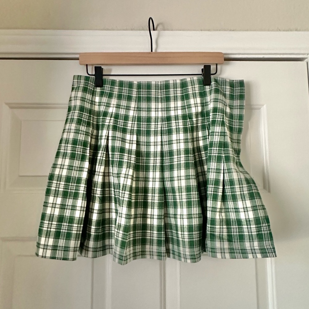 Kori Green Pleated Skirt